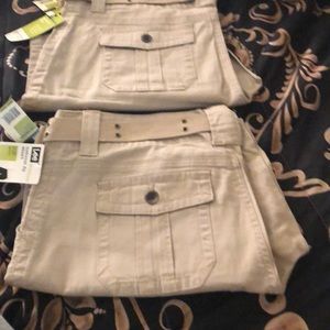 2 Lee women shorts size 18w medium natural fit